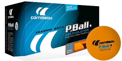 Balles P-BALL ABS EVOLUTION * ITTF oranges x72